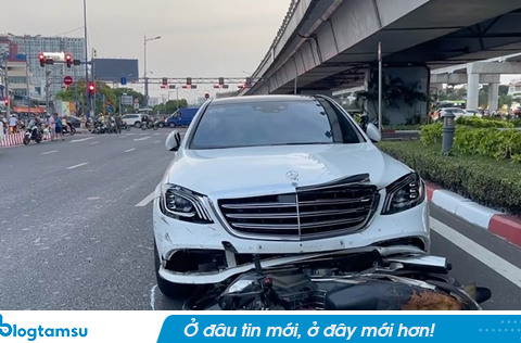 Vụ xe Mercedes tông loạt xe máy dừng đèn đỏ ở TP.HCM: Hé lộ danh tính nữ tài xế