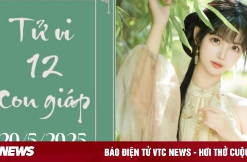 Tử vi 12 con giáp hôm nay ngày 20/5/2025: Dần áp lực, Thân thuận lợi