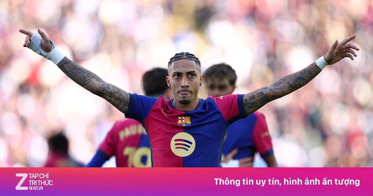 Raphinha đi vào lịch sử Champions League