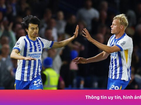 Mitoma tỏa sáng giúp Brighton hạ gục Liverpool