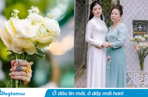 Cô dâu Vĩnh Long chụp ảnh bên ngôi mộ, phía sau là chuyện thắt lòng