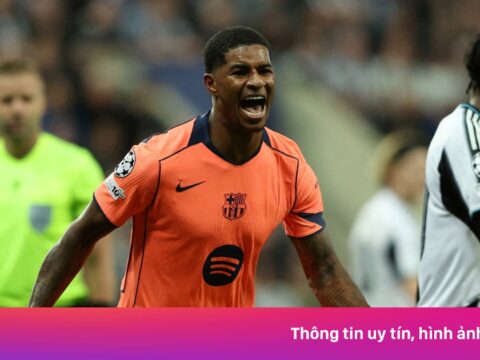 Phản ứng của Rashford khi tỏa sáng ở Champions League