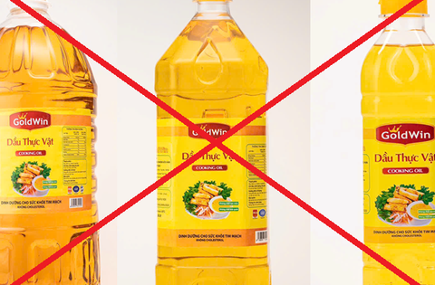 Dầu ăn giả, kém chất lượng nhãn hiệu Goldwin Cooking Oil, công an phát đi thông báo khẩn