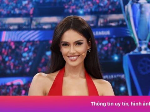 Nữ MC tỏa sáng khi dẫn Champions League