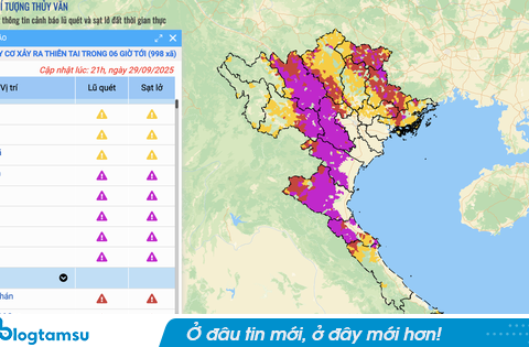 Cảnh báo: 998 xã phường có nguy cơ lũ quét, sạt lở đất trong 6 giờ tới – người dân cần cập nhật ngay!