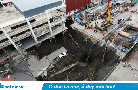Vụ “hố tử thần” sâu 50m giữa lòng Bangkok: Hơn 50.000 bao cát được dùng để lấp khe hở, hé lộ nguyên nhân ban đầu