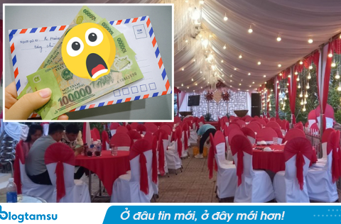 Hàng xóm đưa 3 con đi ăn cỗ cưới, mừng phong bì 300 nghìn gây bức xúc
