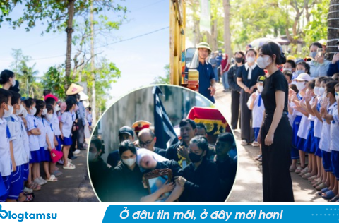 Vụ bé trai 7 tuổi và bố tử vong do ngạt khí máy phát điện ở Nghệ An: Nghẹn lòng khoảnh khắc hàng trăm học sinh xếp hàng tiễn bạn về nơi an nghỉ cuối cùng