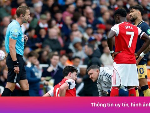 Arsenal gặp nguy với Rice